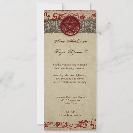Handfasting Kaart (Voorkant)