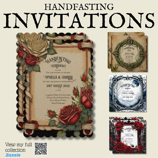 HANDFASTING KAART PERSOONLIJK PAGAN RAVENS 🌿