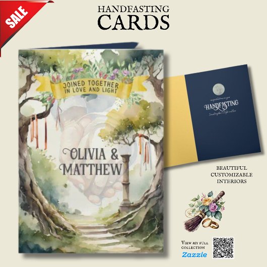 HANDFASTING KAARTEN GEPERSONALISEERDE TREE OF LIFE