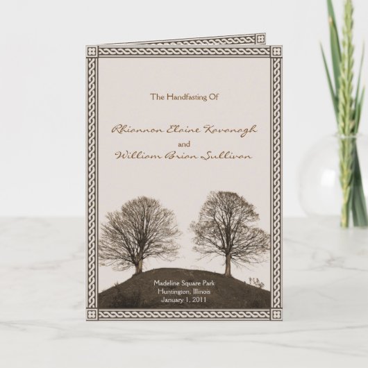 handfasting-programma programma (Voorkant)