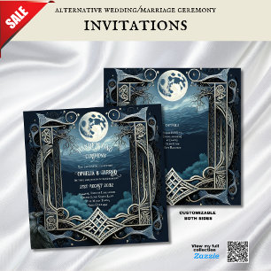 HANDFASTING UITNODIGINGEN DRUID CELTIC WICCA MOON