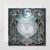 HANDFASTING UITNODIGINGEN DRUID CELTIC WICCA MOON (Achterkant)