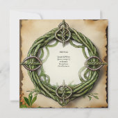 HANDFASTING UITNODIGINGEN KELTISCHE KNOPEN KRAFT (Achterkant)