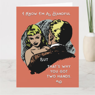 Handful Funny ?Retro Groet Kaart