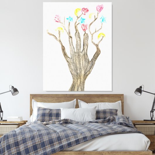 Handful Tree of Shapes Canvas Afdruk (Insitu (Slaapkamer))