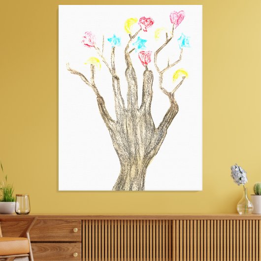 Handful Tree of Shapes Canvas Afdruk (Insitu (Woonkamer))