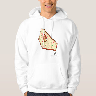 Handgebaar Aardbei-Kiwi Pizza Unisex Hoodie