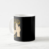 Handgebaar Doof Gehoorverlies Bewustzijn 12 Koffiemok (Voorkant links)