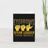 Handgebaar Doof Gehoorverlies Bewustzijn 5 Kaart (Voorkant)