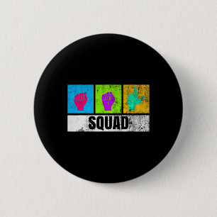 Handgebarentaal voor Deaf Pride en Deaf Awarene Ronde Button 5,7 Cm