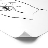 Handgebarsten Poster (Hoek)