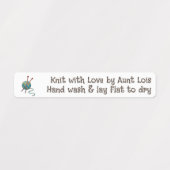 Handgebreide of gehaakte kleding Labels (Design 1)