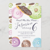 Handgekleurde donuts eclairs, gevriesdroogd kaart (Voorkant / Achterkant)