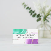 Handgemaakt acrylhars Kunstdecor Visitekaartje (Staand voorkant)