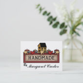 Handgemaakt - Breien Visitekaartje (Staand voorkant)