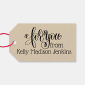 Handgemaakt cadeLabel Cadeaulabel (Achterkant Horizontaal)