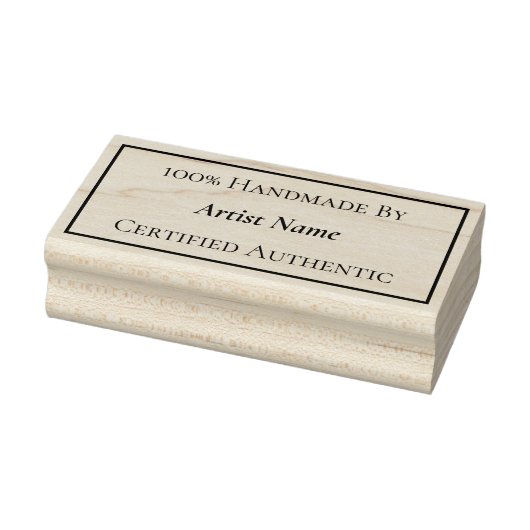 Handgemaakt Certificaat van echtheid Rubberstempel (Stempel)