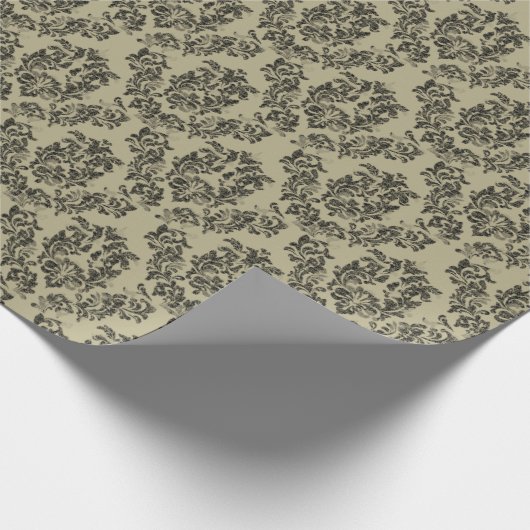 Handgemaakt damast patroon: ornament. cadeaupapier (Hoek)