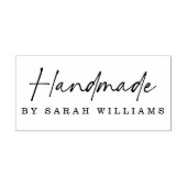 Handgemaakt door aangepaste naam modern handgeschr 	rubberstempel (Afrduk)