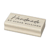 Handgemaakt door aangepaste naam modern handgeschr 	rubberstempel (Stempel)