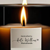 Handgemaakt door (aangepaste tekst) + naam, vrouwe  zelfinktende stempel