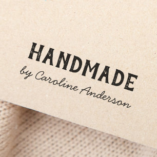 Handgemaakt door de handgeschreven stijl van de do 	rubberstempel