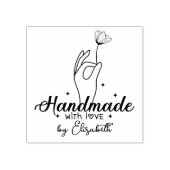 Handgemaakt door (douanenaam) rubberstempel (Afrduk)