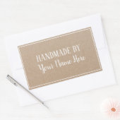 Handgemaakt door Gift Rustic  Rechthoekige Sticker (Envelop)