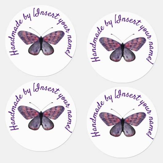 Handgemaakt door je Paarse vlinder Labels (Groep)