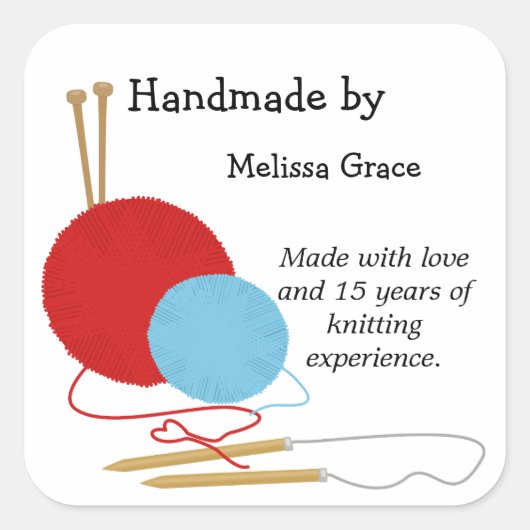 Handgemaakt door Knitting Stickers (Voorkant)