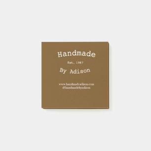 handgemaakt door naam social media website opgeric post-it® notes