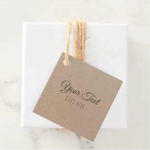  handgemaakt, eenvoudig Trendy Kraft Paper Bedankjes Labels