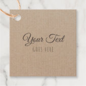  handgemaakt, eenvoudig Trendy Kraft Paper Bedankjes Labels (Voorkant)