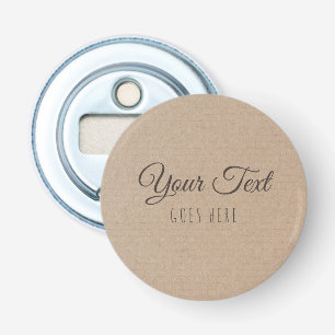  handgemaakt, eenvoudig Trendy Kraft Paper Button Flesopener