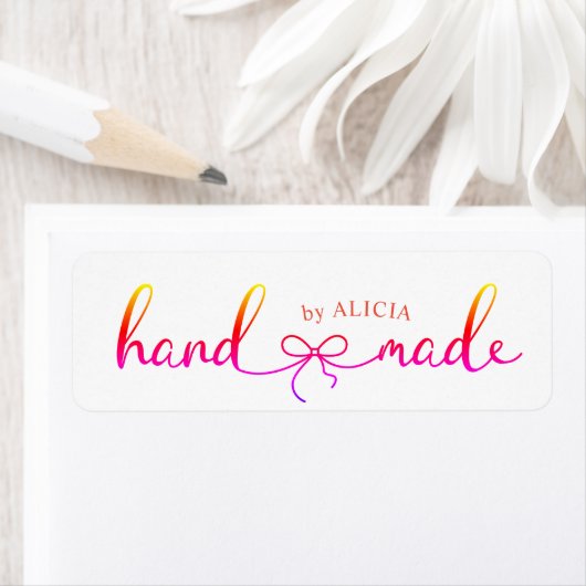 Handgemaakt elegant scriptproduct Monogram label (Insitu)