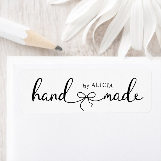 Handgemaakt elegant scriptproduct Monogram label (Insitu)