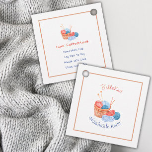 Handgemaakt Knit Care Label & Hang Label