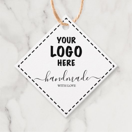 Handgemaakt Label Prijs Label Uw Logo Kraft Diamon (Voorkant)