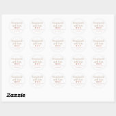 Handgemaakt met een liefdessticker ronde sticker (Vel)