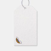 Handgemaakt met Label met liefdesregenboogschaar Cadeaulabel (Achterkant)