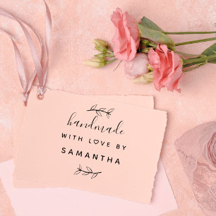 Handgemaakt met liefde   Aangepaste productverpakk Rubberstempel