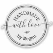 Handgemaakt met liefde Crafting Mailing Sticker (Voorkant)