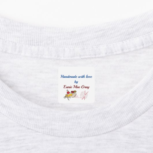 Handgemaakt met liefde door labels (Aangebracht)