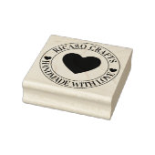 Handgemaakt met liefde gepersonaliseerd 	rubberstempel (Stempel)