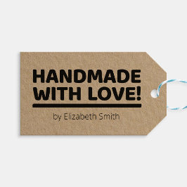 Handgemaakt Met Liefde Gift Label/Hang Label voor  Cadeaulabel