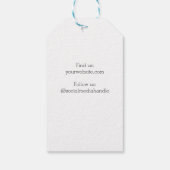Handgemaakt met Liefde Hand Lettering Custom Kraft Cadeaulabel (Achterkant)
