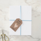 Handgemaakt met liefde Hartelijk dank Kraft Paper  Cadeaulabel (Met Touw)
