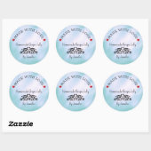 Handgemaakt met liefde jam label harten inblikken  (Vel)