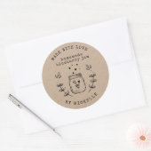 Handgemaakt Met Liefde Jam Label Inblikken Sticker (Envelop)