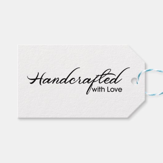 Handgemaakt met liefde label cadeaulabel (Voorkant (Horizontaal))